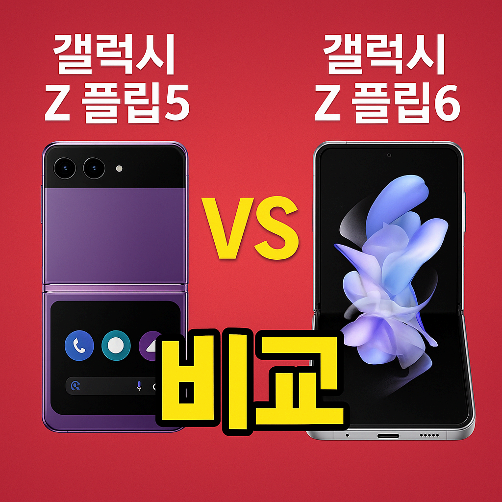 갤럭시Z 플립5 VS 플립6 비교
