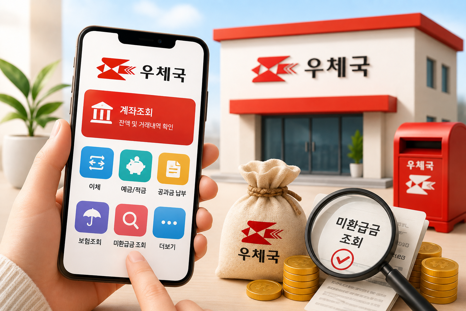 우체국 모바일뱅킹 신청방법 총정리! 미환급금 조회까지 한번에 관련 사진