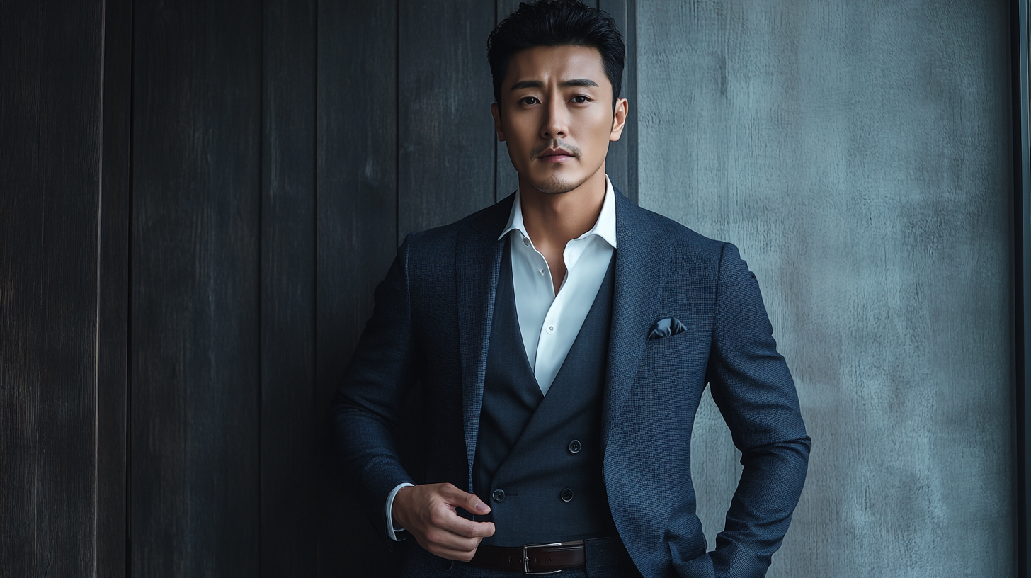 40대 남성의 벨트 이미지 모습