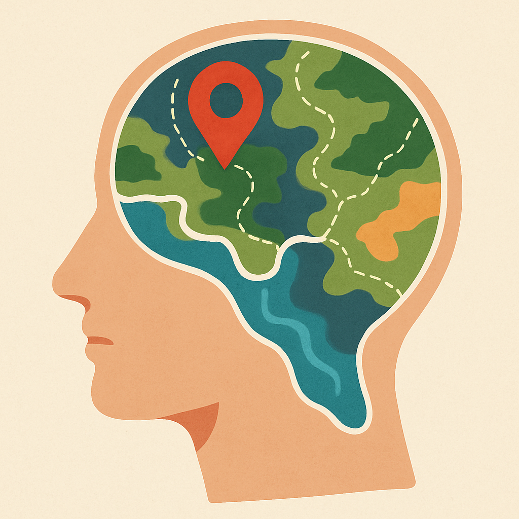 내면의 지도를 표현한 이미지