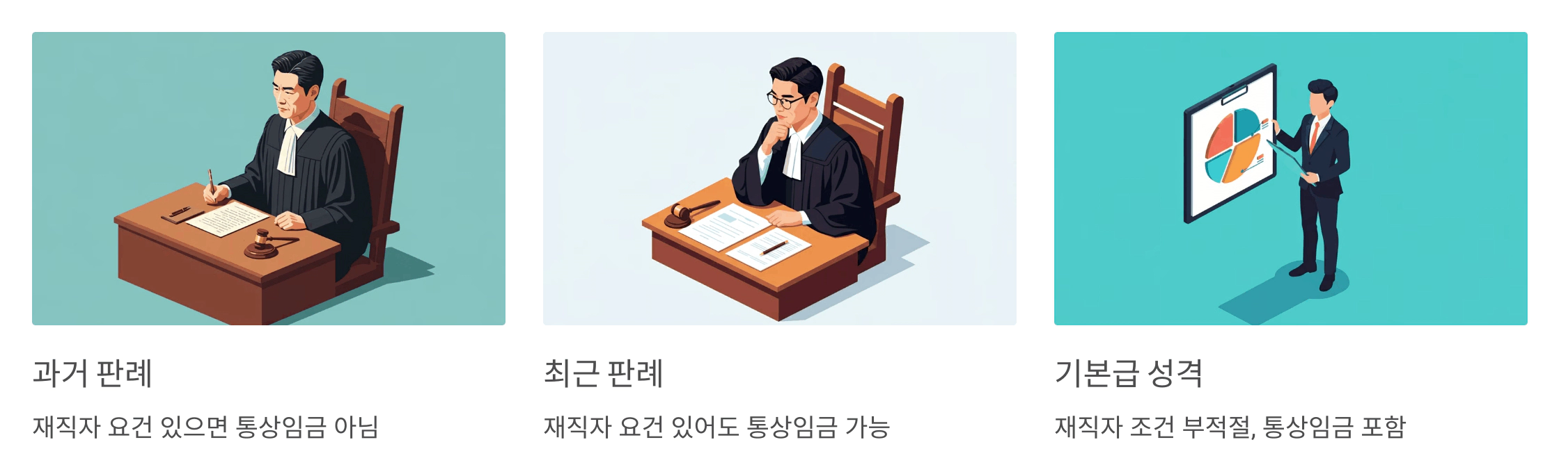 3_최신 판례_ 재직자 요건과 기본급 성격