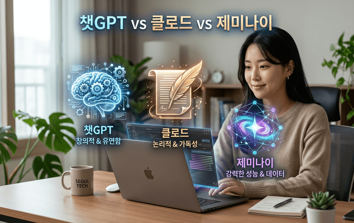 챗GPT, 클로드, 제미나이 비교