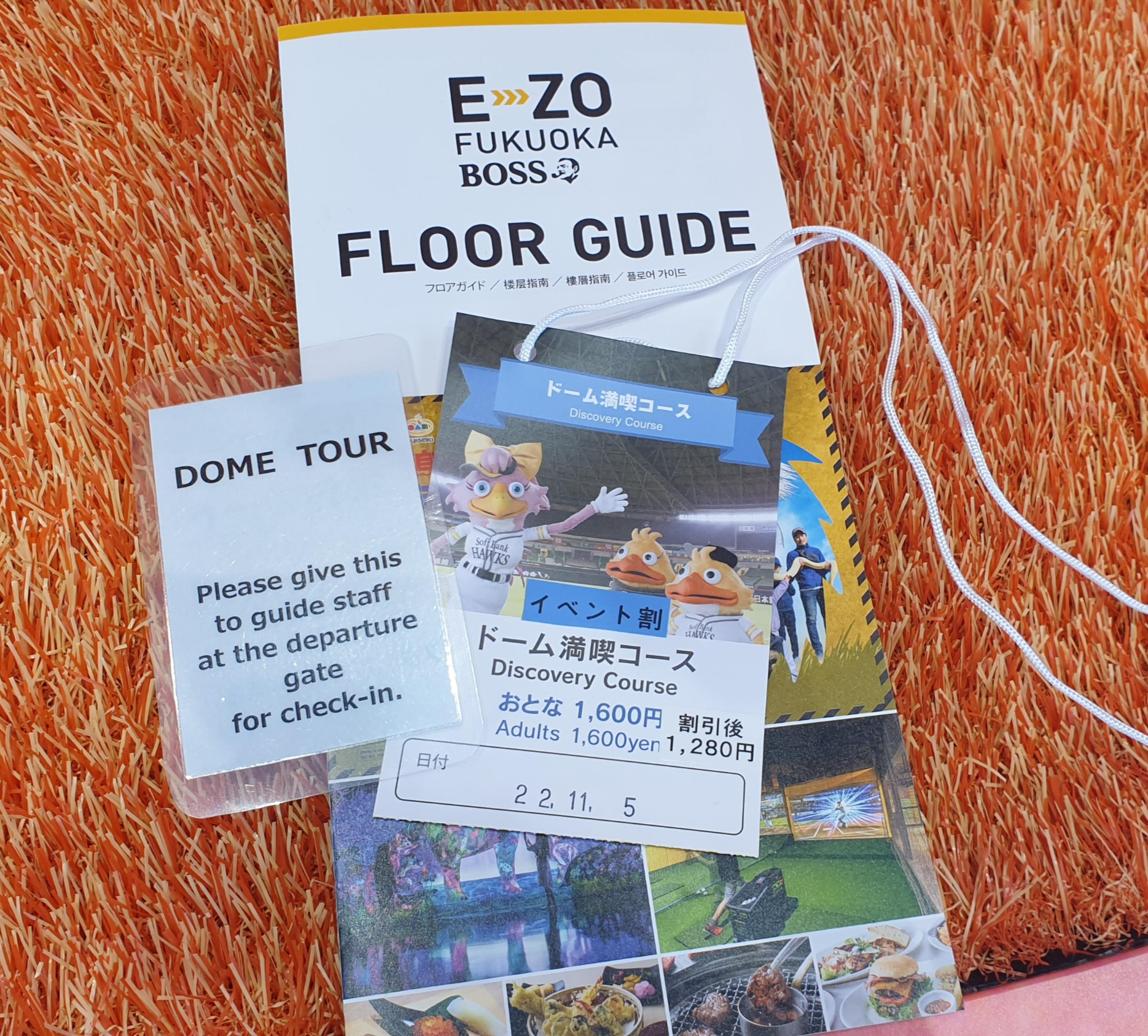 후쿠오카돔 투어 티켓 구매 완료