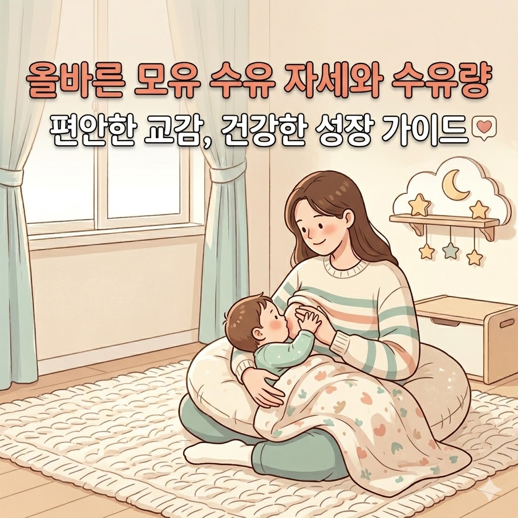 올바른 수유자세와 모유량