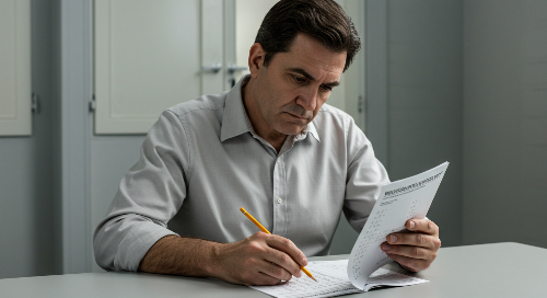 웩슬러 지능검사(WISC)를 받고 있는 사람