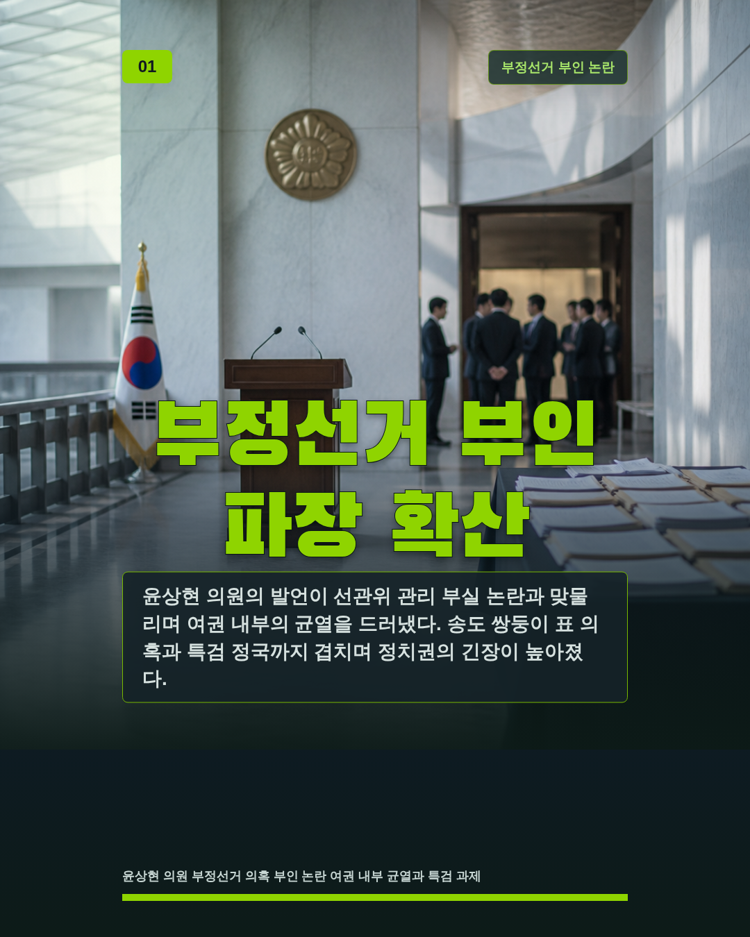 부정선거 부인 파장 확산