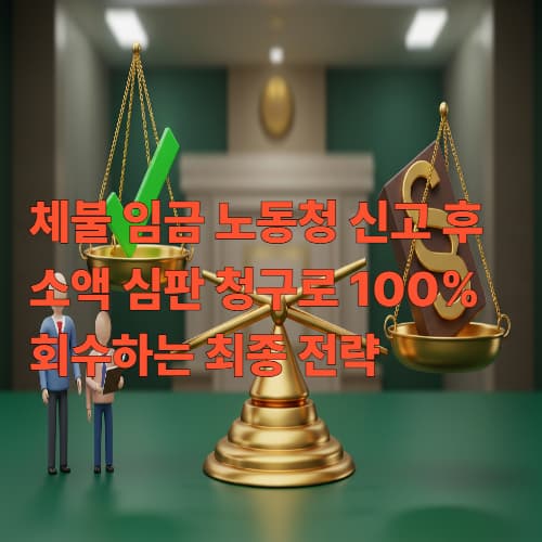 체불 임금 노동청 신고 후: 소액 심판 청구로 100% 회수하는 최종 전략