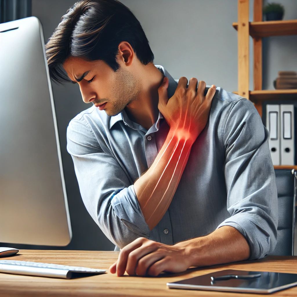 거북목 팔저림 사진