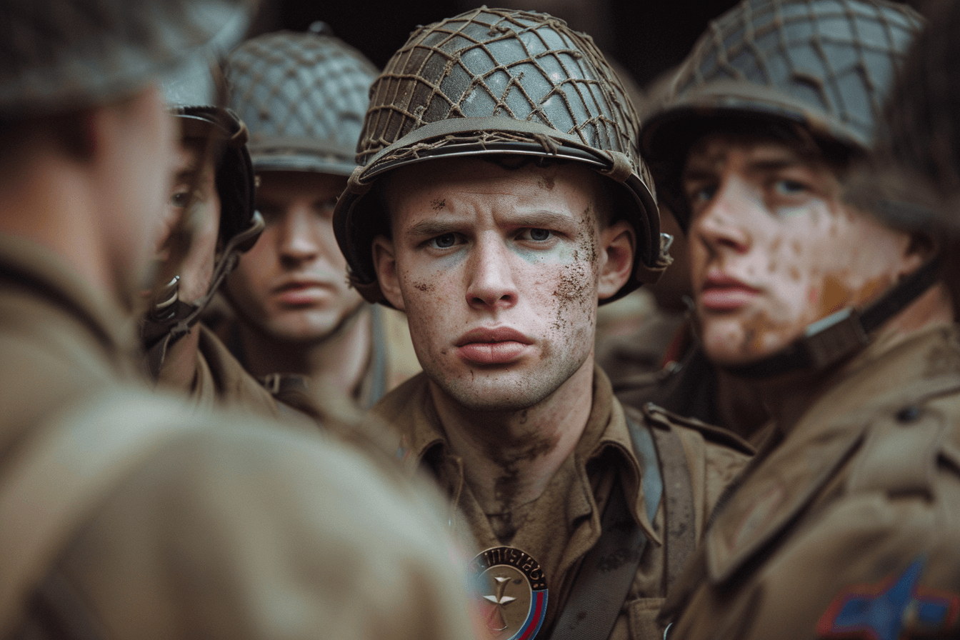 얼굴에-상처를-입고-모여-있는-군인들