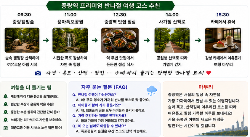 중랑역 반나절 여행