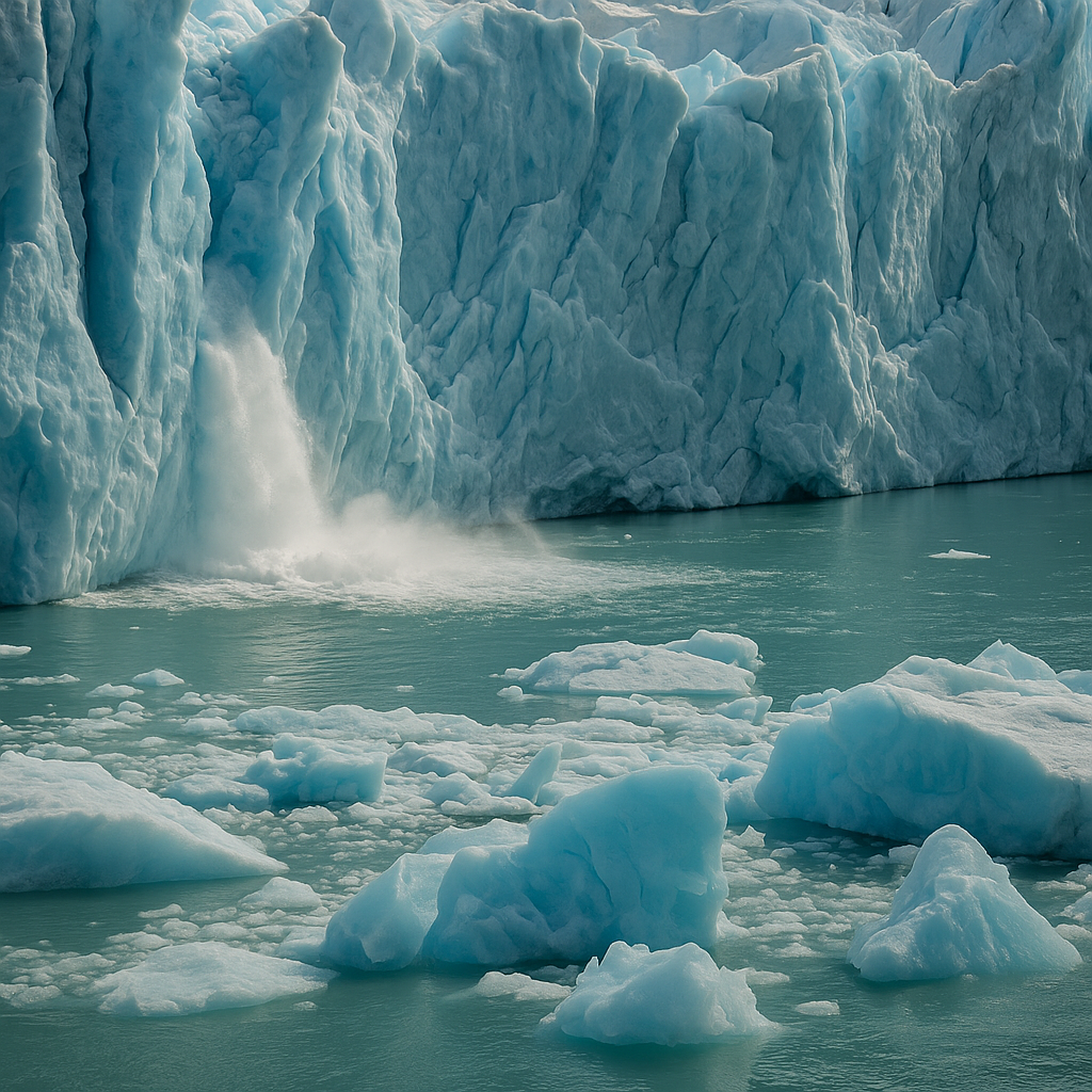 빙하가 녹는 모슴