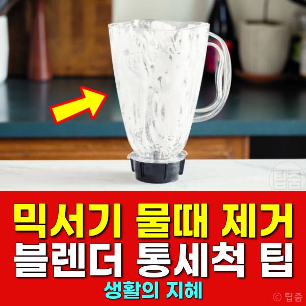 믹서기 물때 청소 초고속 블렌더 통세척