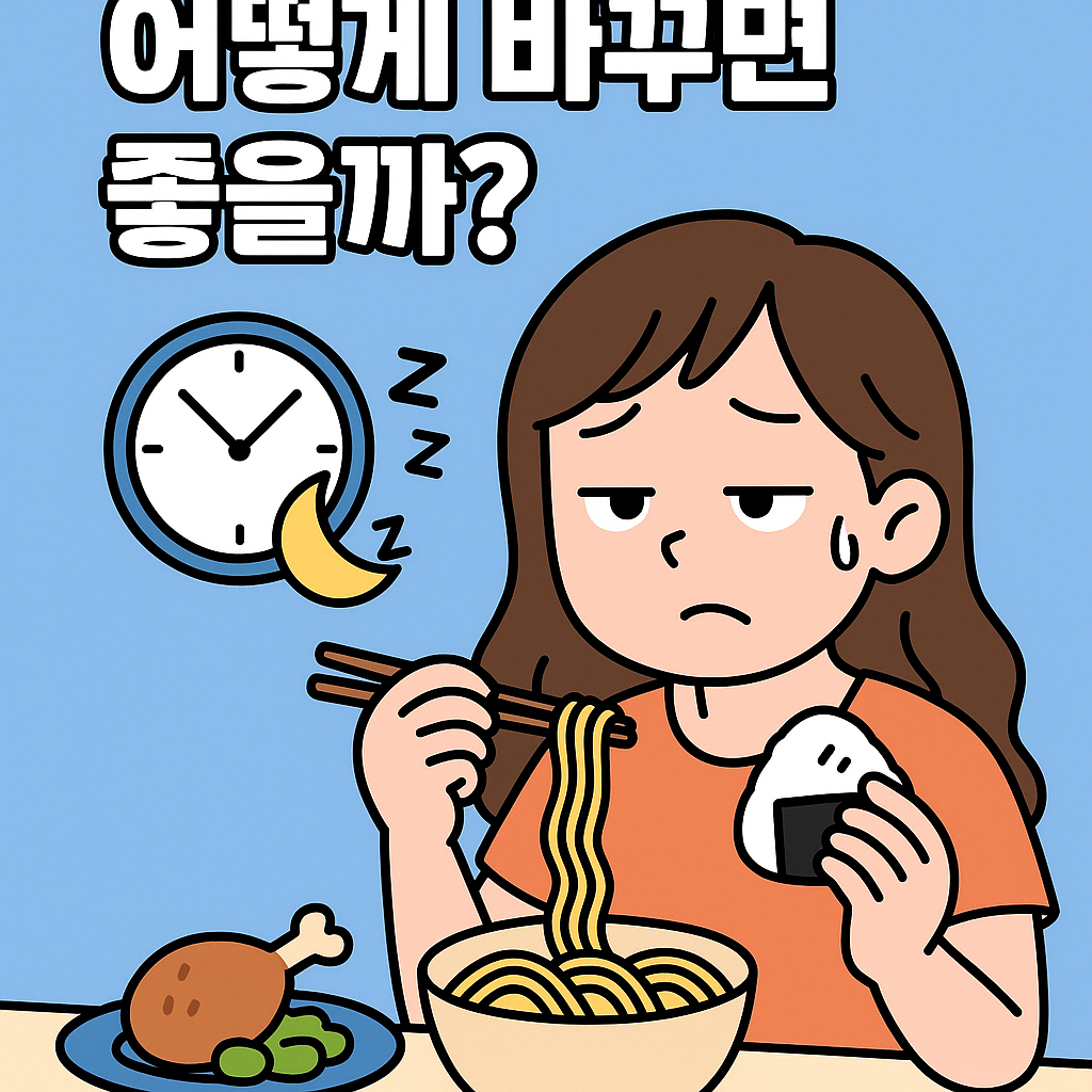 밤늦게 먹는 습관, 어떻게 바꾸면 좋을까? 관련사진