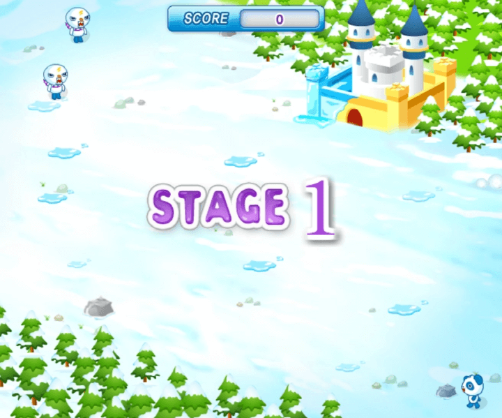 눈-몬스터의-침입-고급-플래시게임-메인-시작-화면