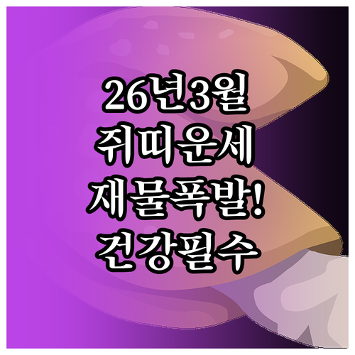 2026년 3월 쥐띠 운세 1948년..
