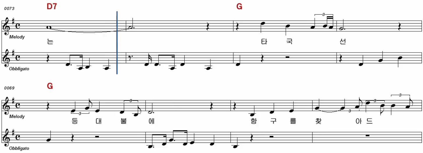 차오름(손인호) 청춘등대 악보
