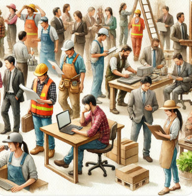 분야별 일하는 청년