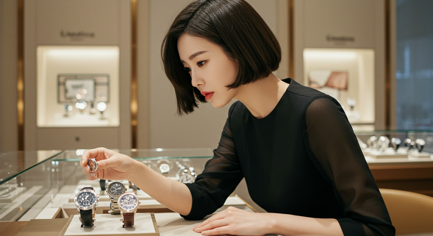 남자 까르띠에 명품 시계