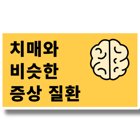 치매와 비슷한 증상 질환