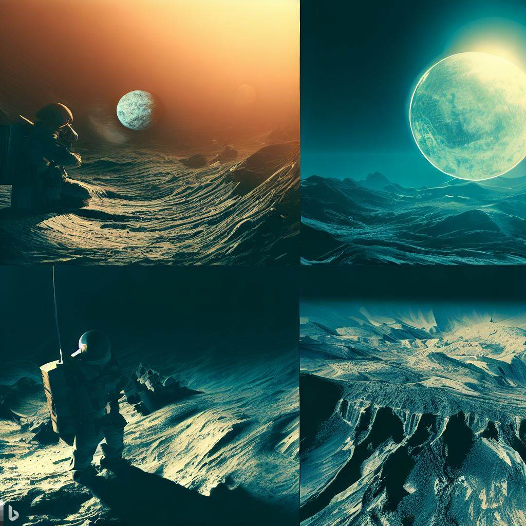 달탐사 가상 이미지