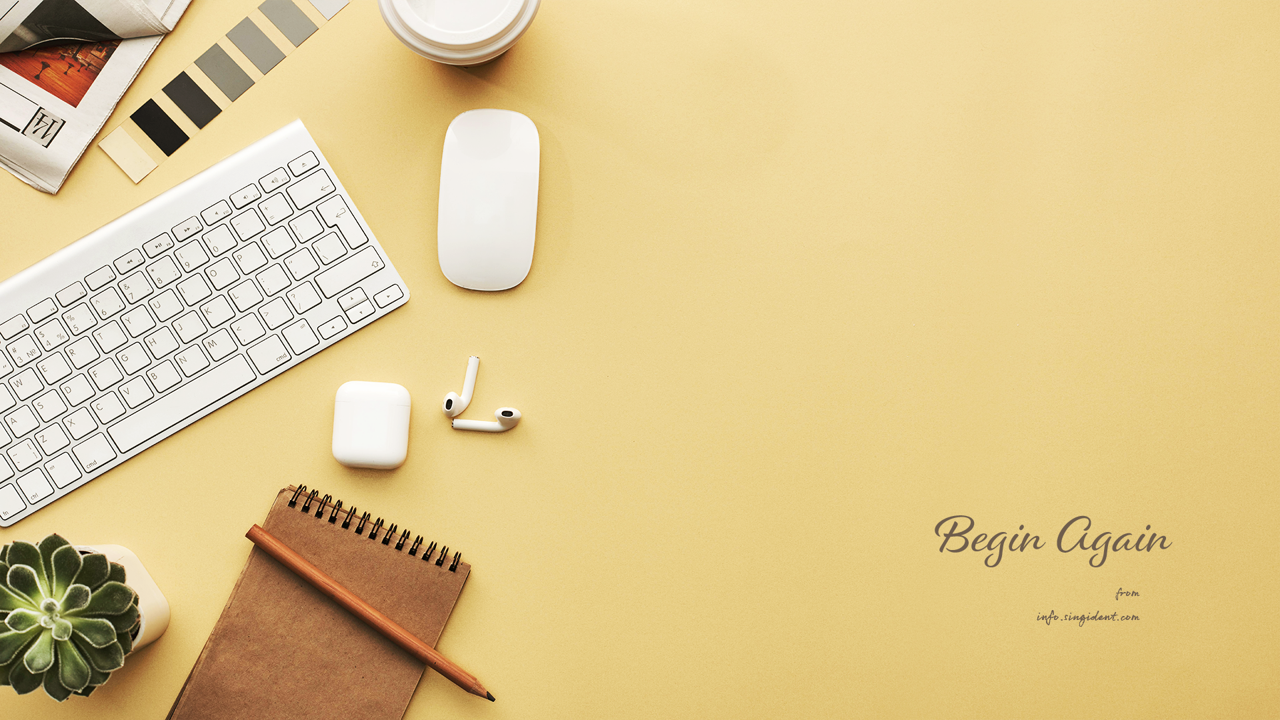 12 키보드와 메모장 C - Begin Again 가을배경화면