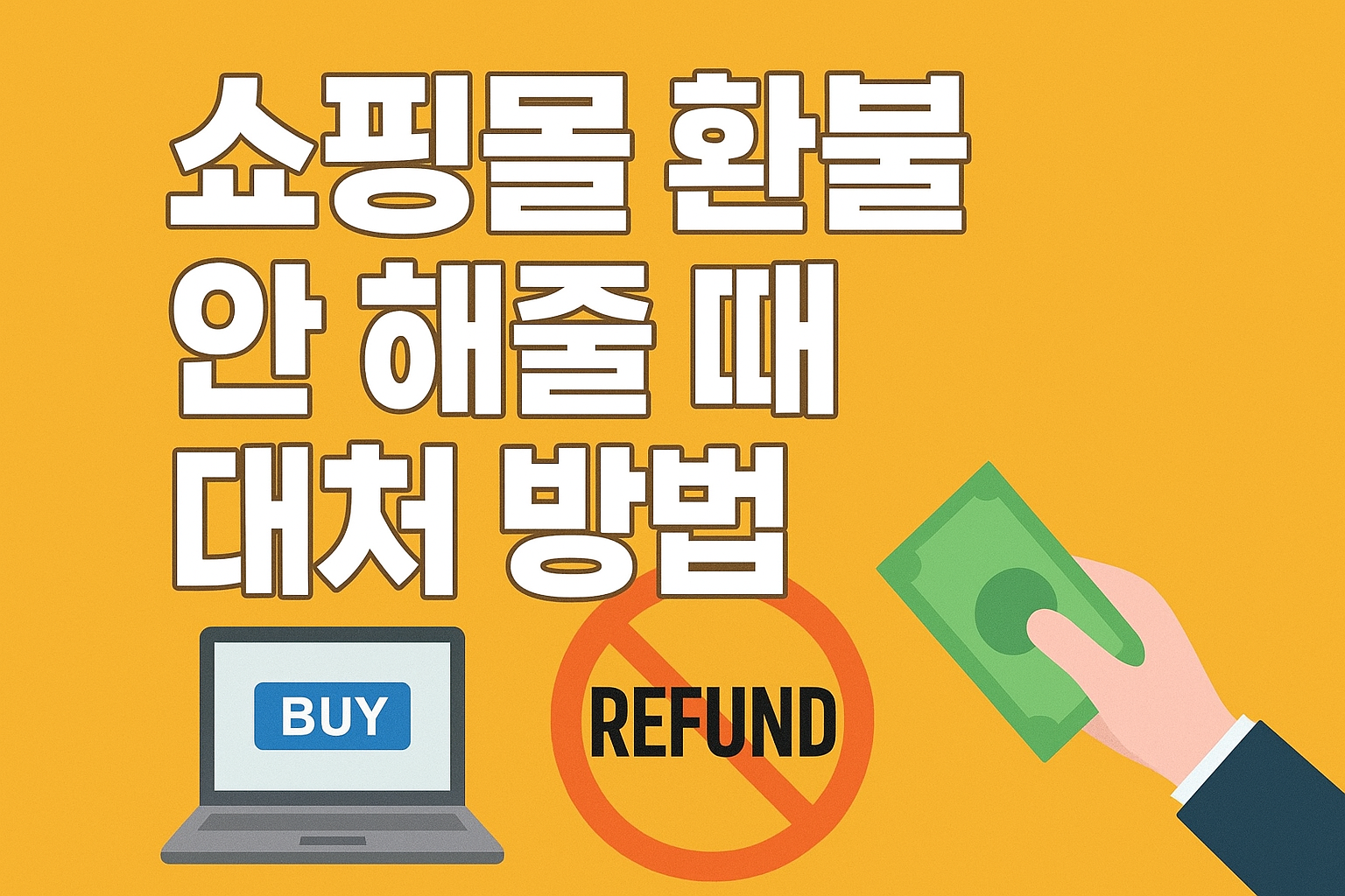 쇼핑몰 환불 거부? 100% 돌려받는 법 총정리!