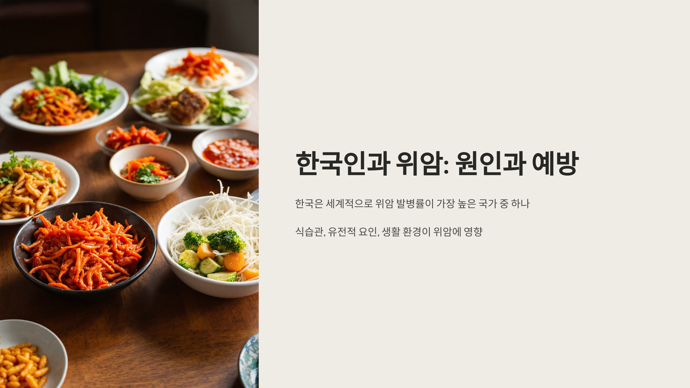 한국인과 위암: 원인과 예방