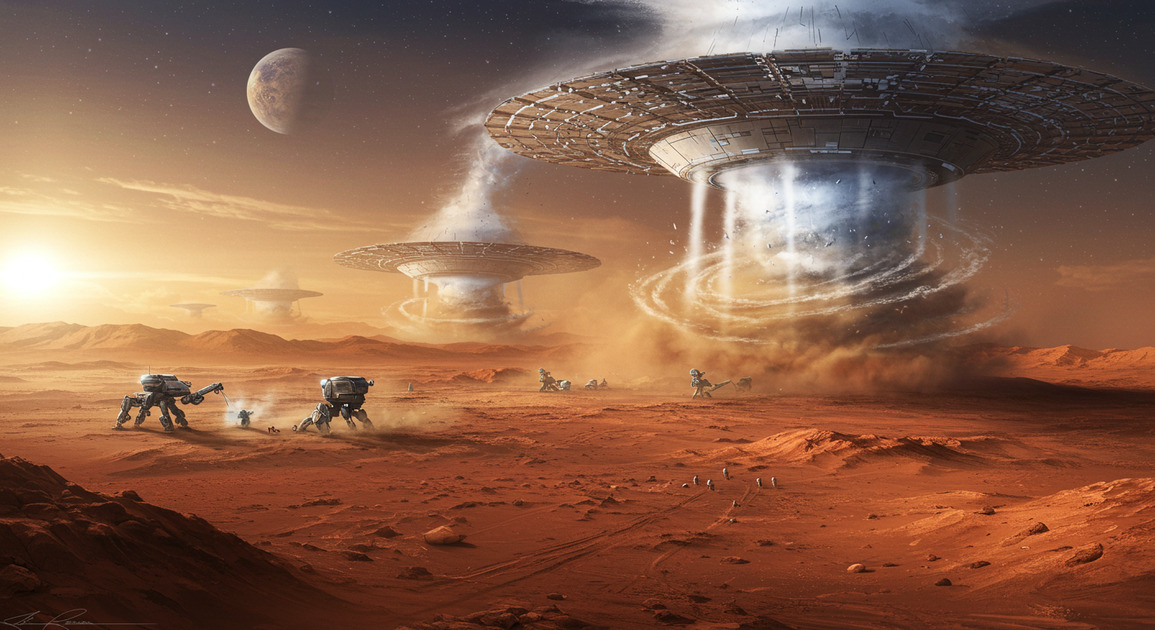 일론 머스크의 화성 이미지