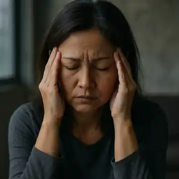 우울증 주부 이미지