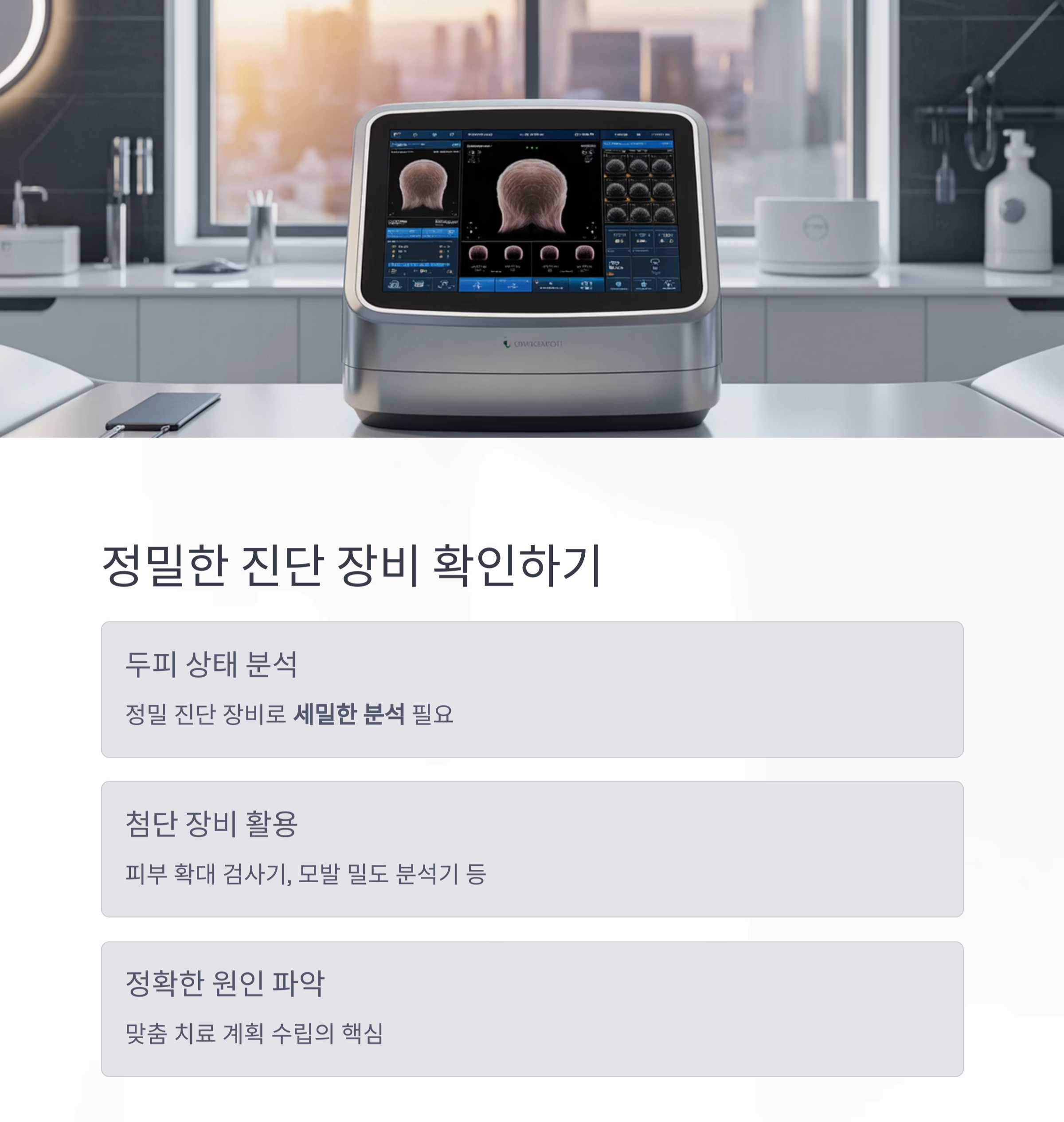 후회 없는 선택! 탈모 치료 병원 고르는 7가지 기준