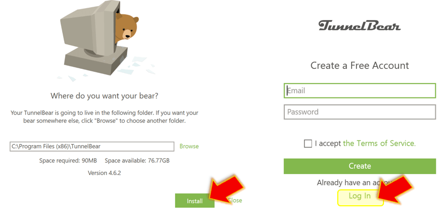 install-눌러-설치-후-로그인하기