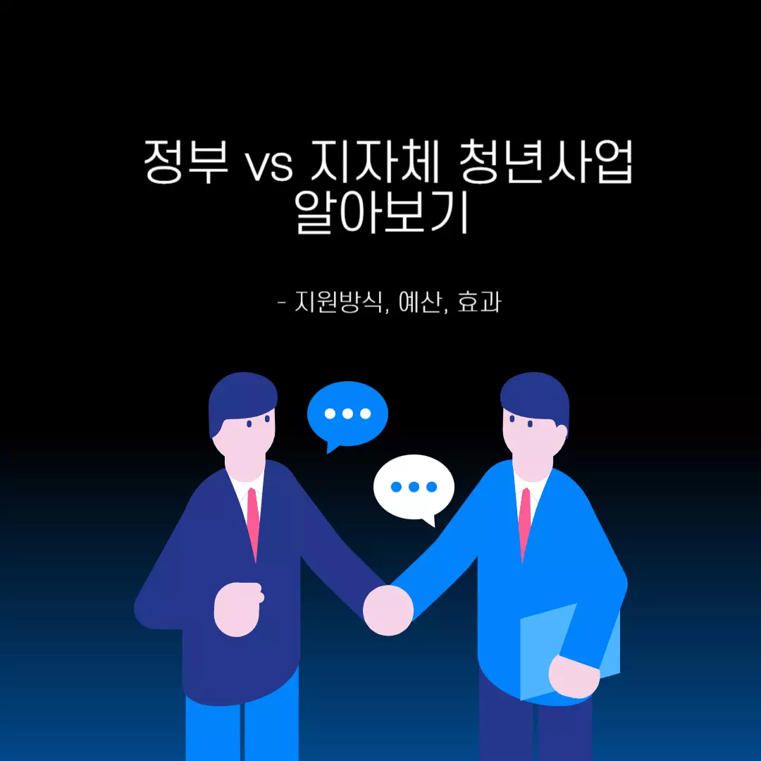 정부 vs 지자체 청년사업 알아보기 - 지원방식, 예산, 효과 관련 사진