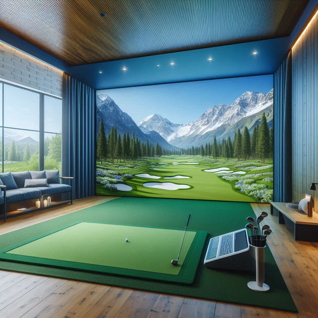 스크린골프장 배경