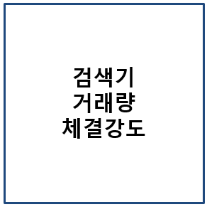 검색기 거래량 체결강도