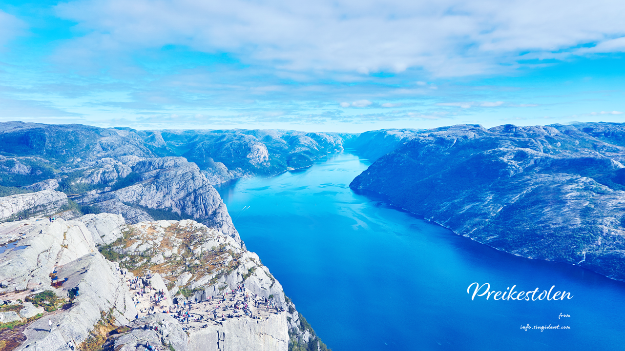 03 노르웨이 피오르 C - Preikestolen 풍경배경화면