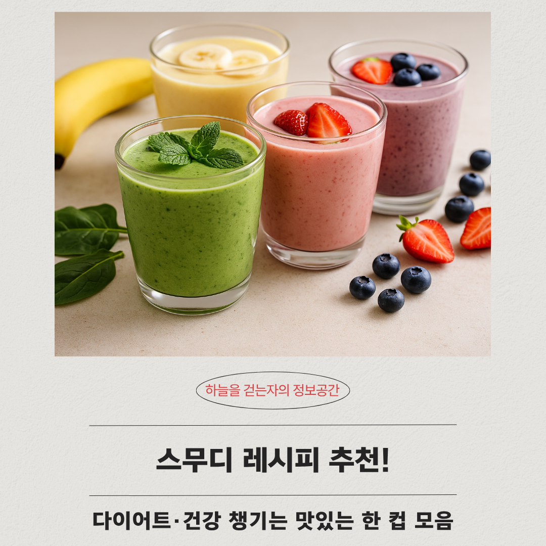 스무디 레시피 추천! 다이어트&middot;건강 챙기는 맛있는 한 컵 모음