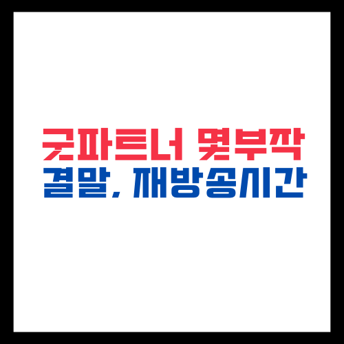 굿파트너 몇부작 결말 재방송시간