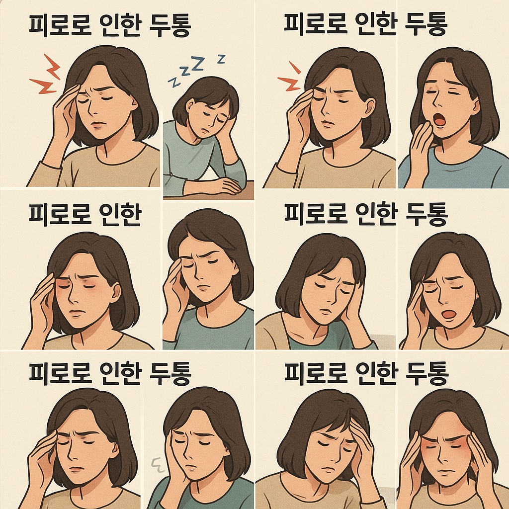 피로로 인한 두통 구별법 관련 된 이미지