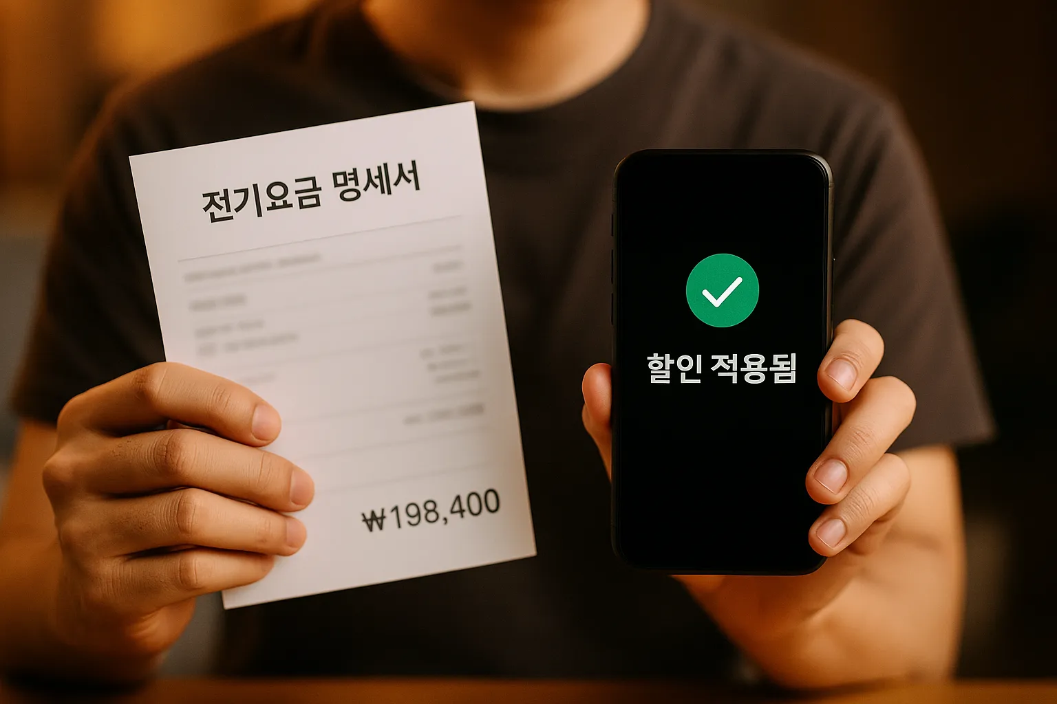 무직자 전기요금 감면 확인