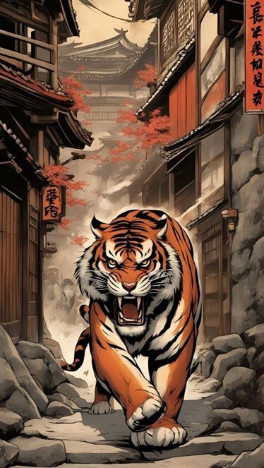 불결기로-음산해진-거리를-호라이가-째려보며-걷는-모습