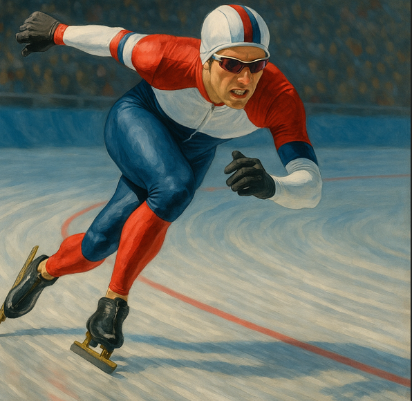 스피드 스케이팅 경기 이미지