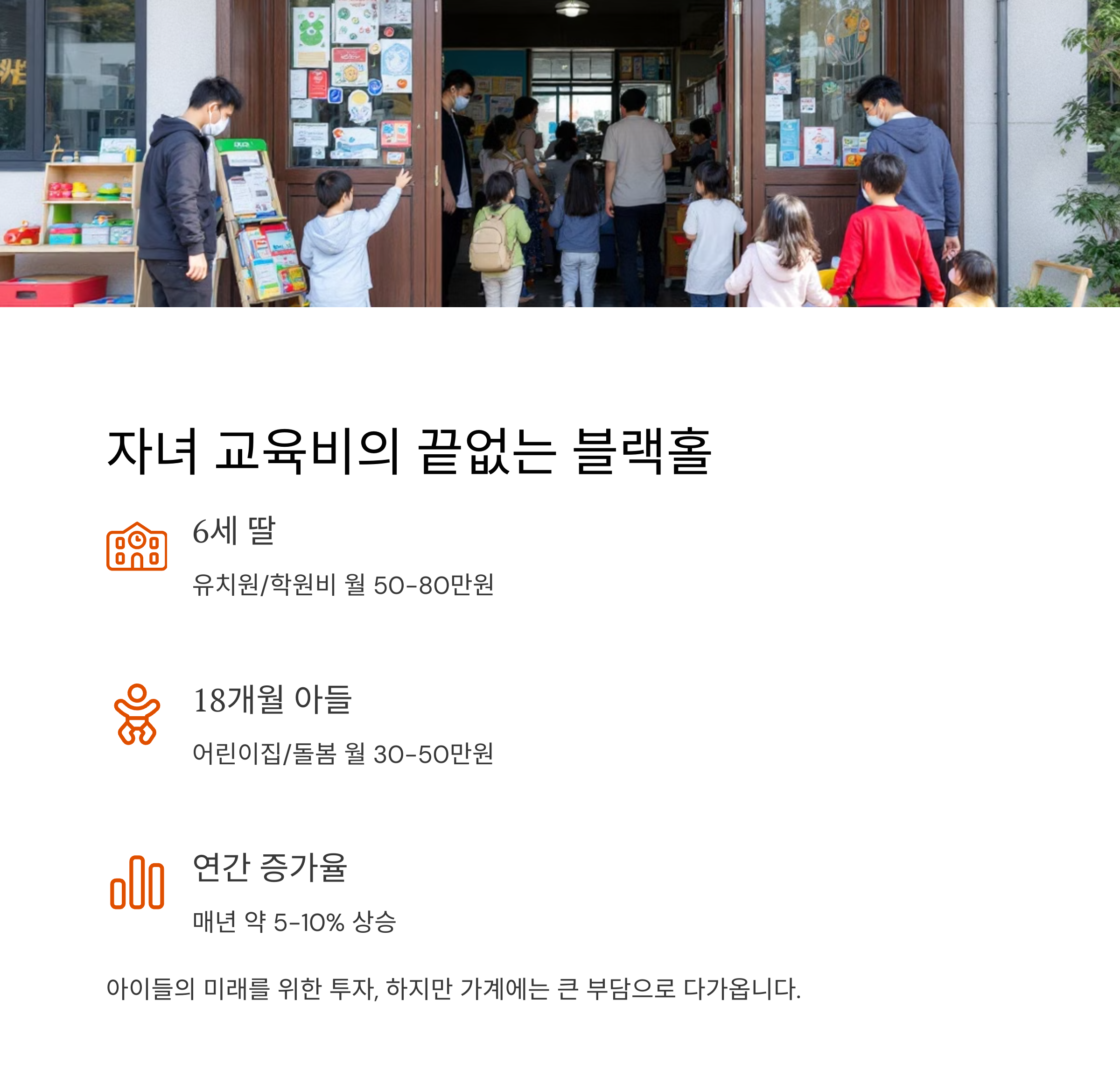 학부모 아이들 학교