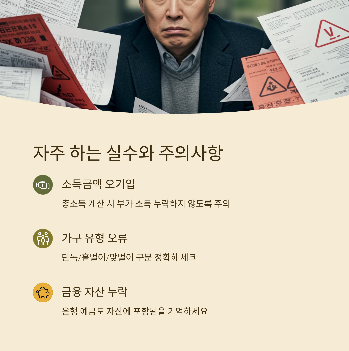 자주 하는 실수와 주의사항