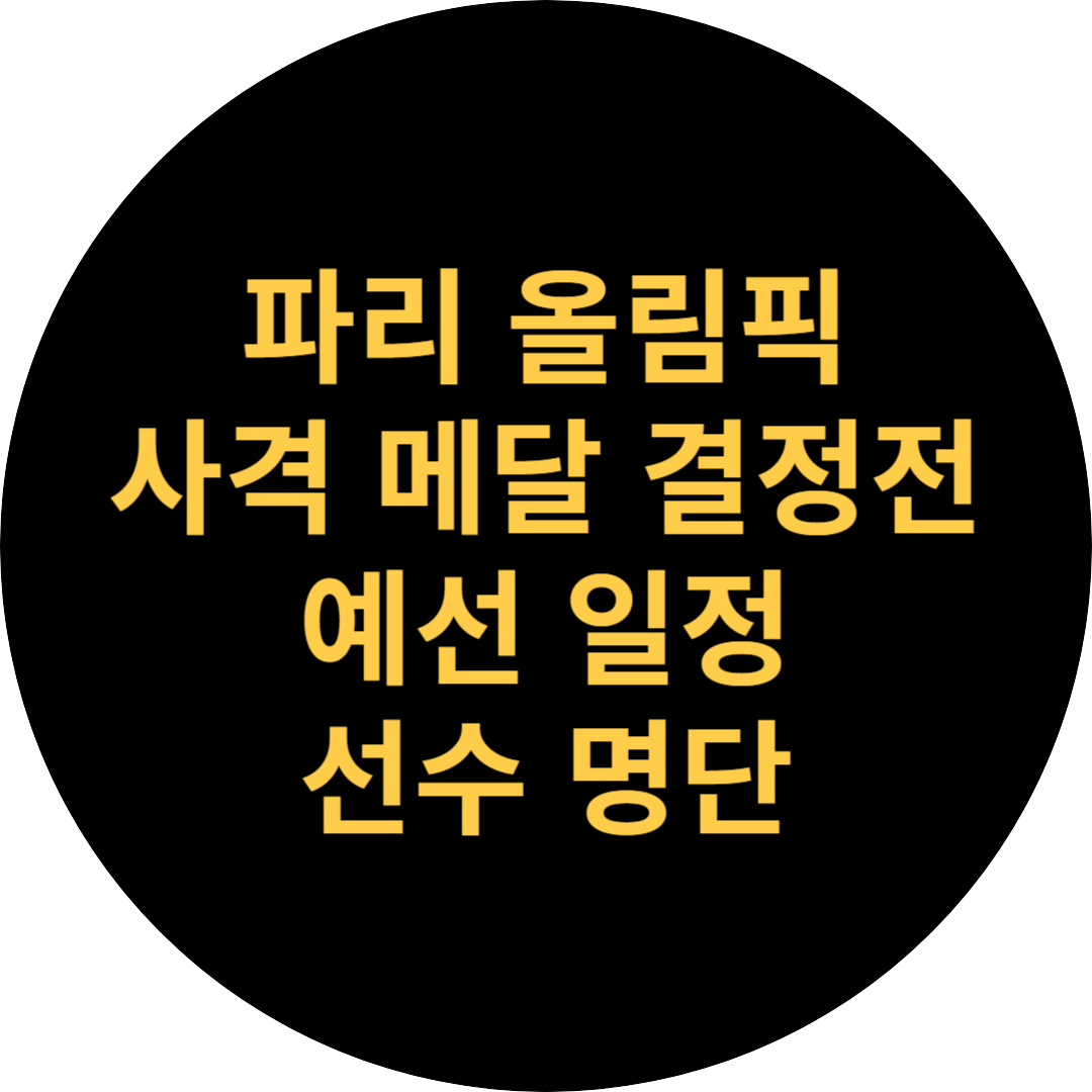 파리 올림픽 사격 메달 결정전, 예선 일정, 선수 명단