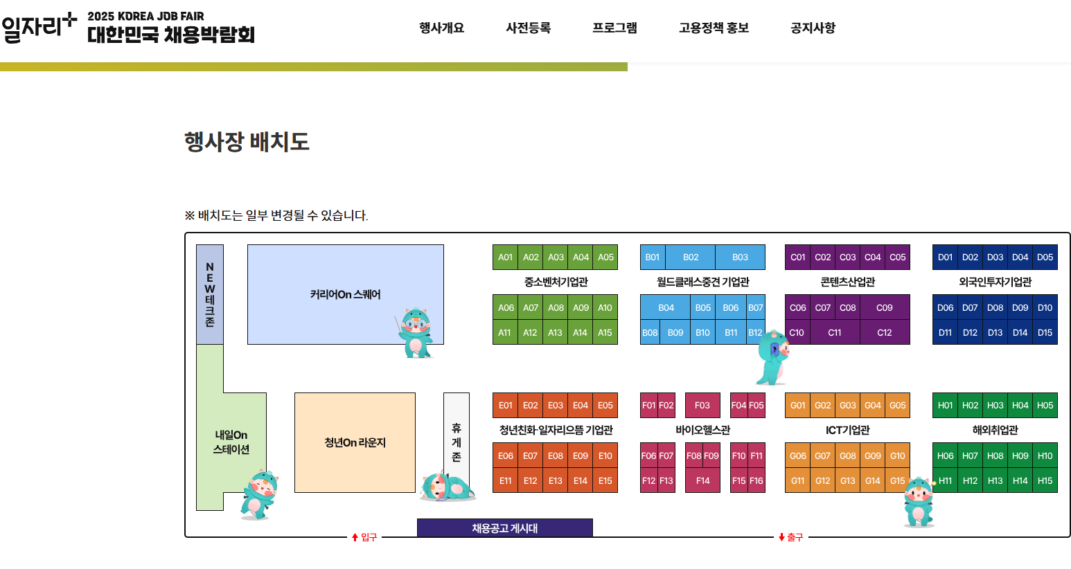 2025 대한민국 채용박람회 주요 특징 및 참가기업