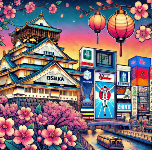 오사카 중심지 사진