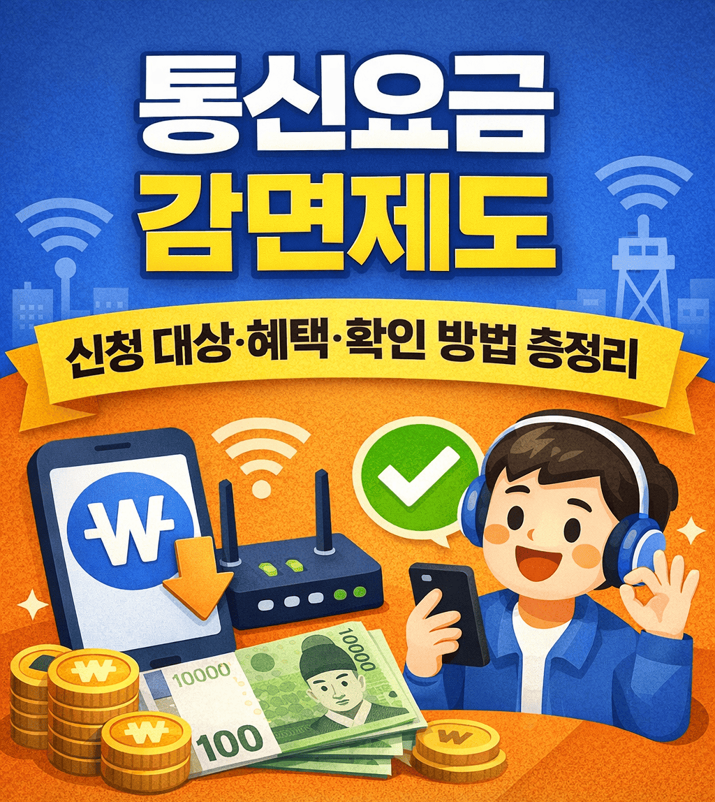 통신요금 감면제도 ❘ 신청 대상&middot;혜택&middot;확인 방법 총정리