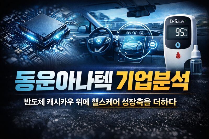 동운아나텍 : 반도체 캐시카우 위에 헬스케어 성장축을 더하다.