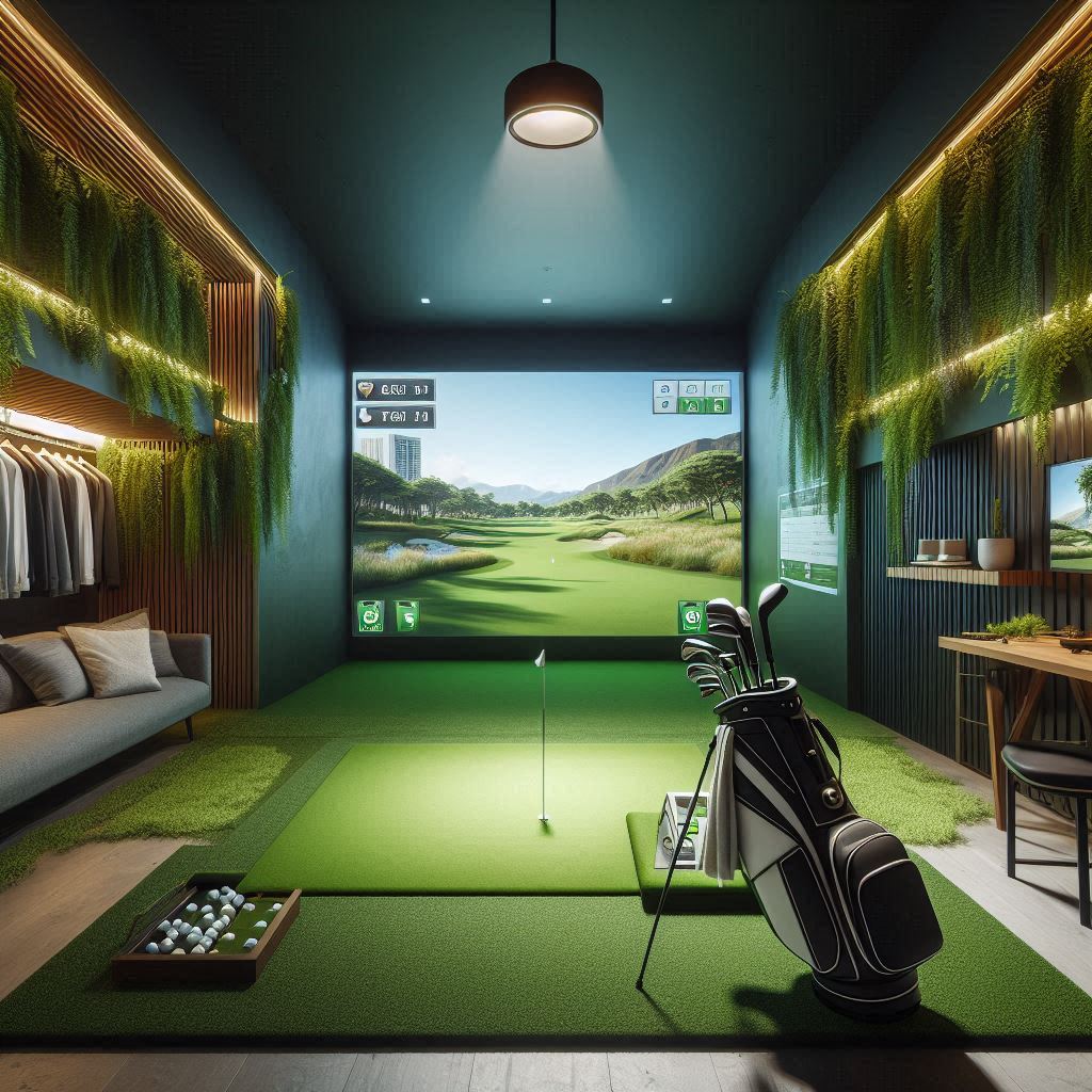 스크린골프장 배경