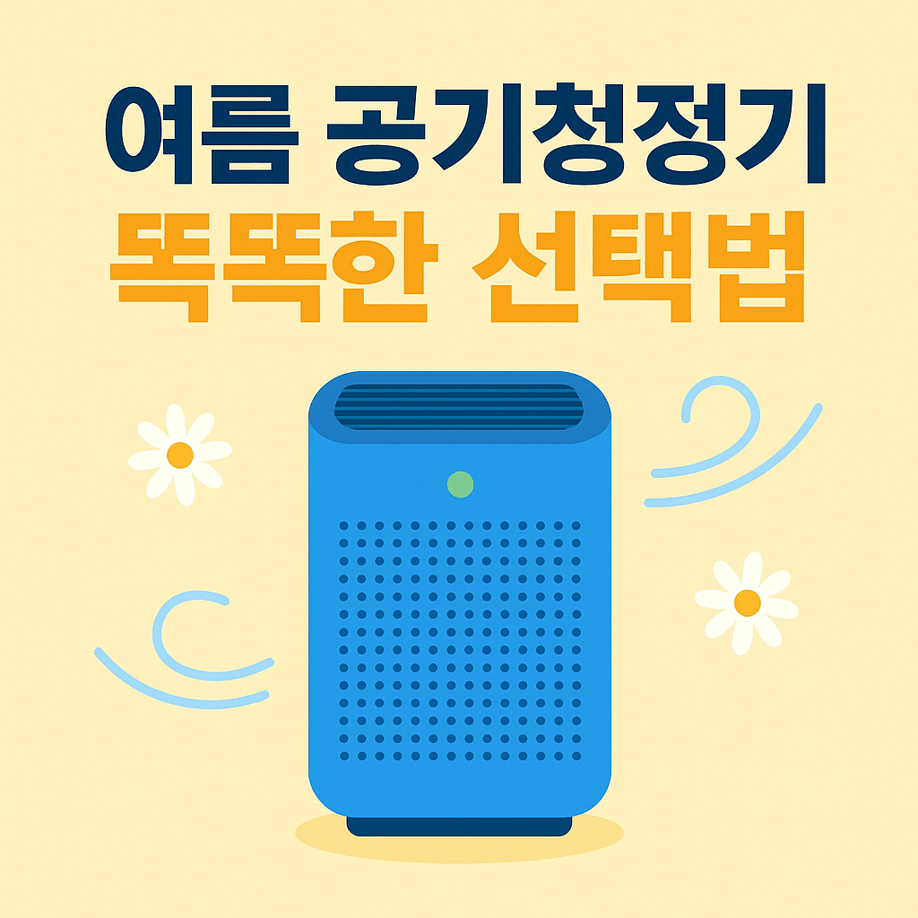 한국 여름 공기청정기 똑똑한 선택법